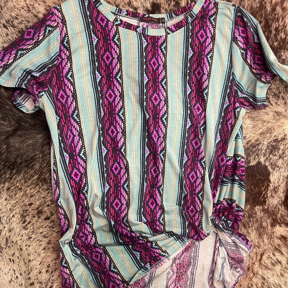 Tribal Oversized Top